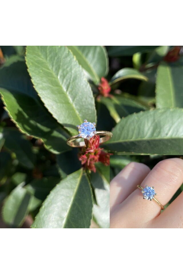 Altın Tektaş Yüzük