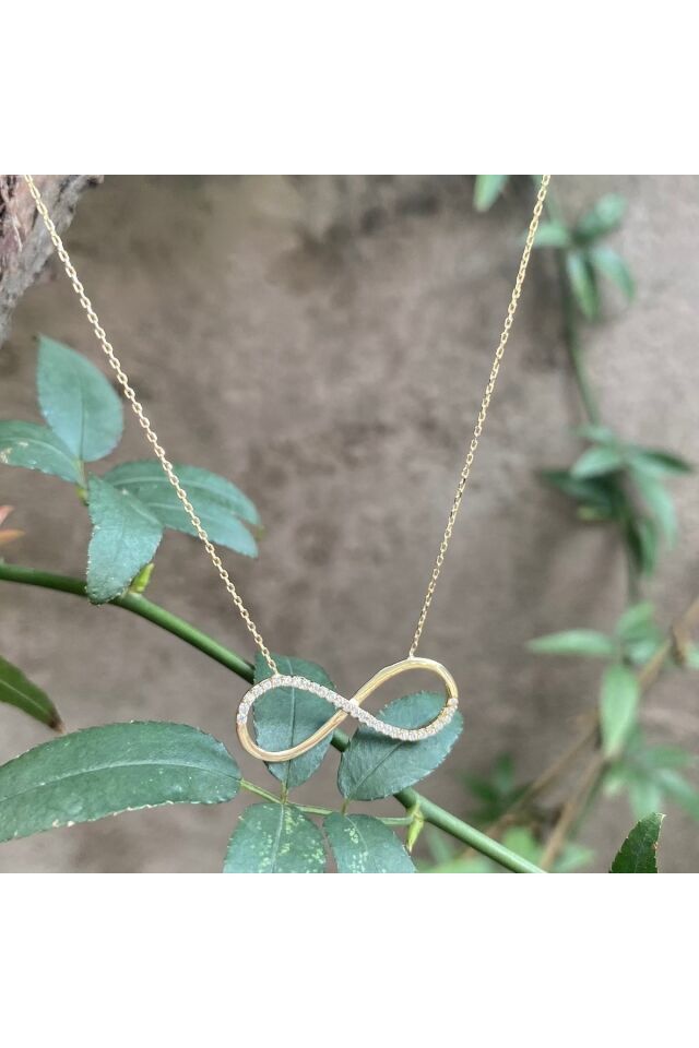 Altın sonsuzluk kolye