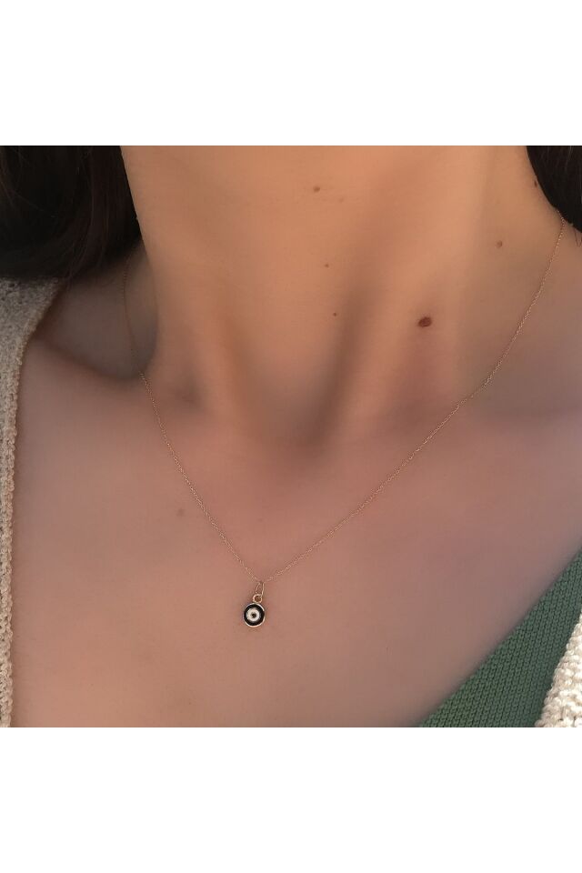 Nazar Uçlu Altın Kolye